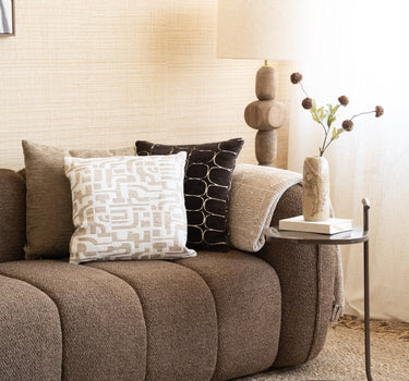 Cushion Fabia Pattern Sand - Things I Like Things I Love