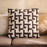 Cushion Geometric Weave Brown - Things I Like Things I Love