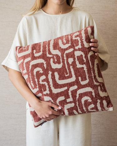 Cushion Liam Burgundy - Things I Like Things I Love