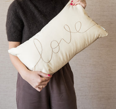Cushion Love Beige - Things I Like Things I Love
