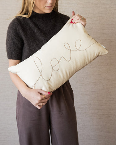 Cushion Love Beige - Things I Like Things I Love