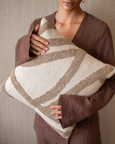 Cushion Majani Taupe - Things I Like Things I Love