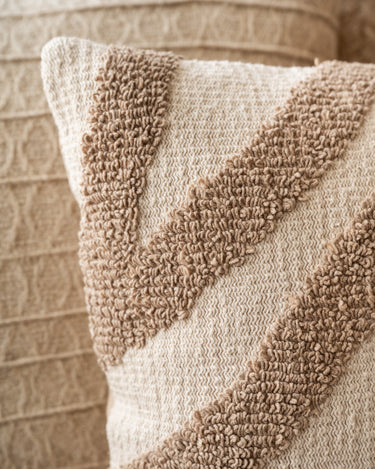 Cushion Majani Taupe - Things I Like Things I Love