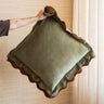 Cushion Nina Olive Green - Things I Like Things I Love