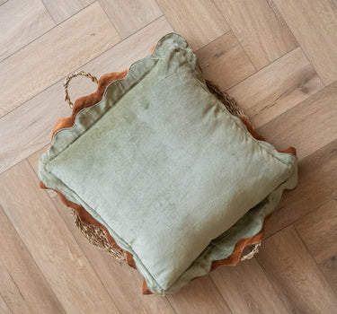 Cushion Nina Olive Green - Things I Like Things I Love