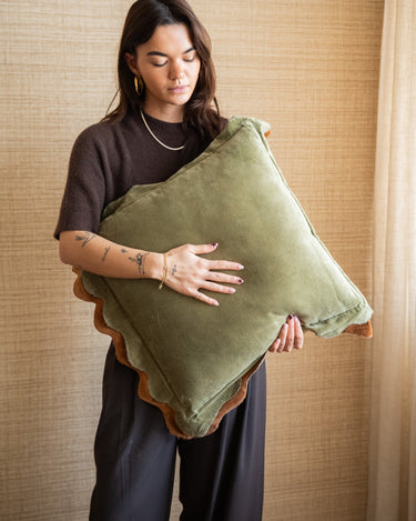 Cushion Nina Olive Green - Things I Like Things I Love