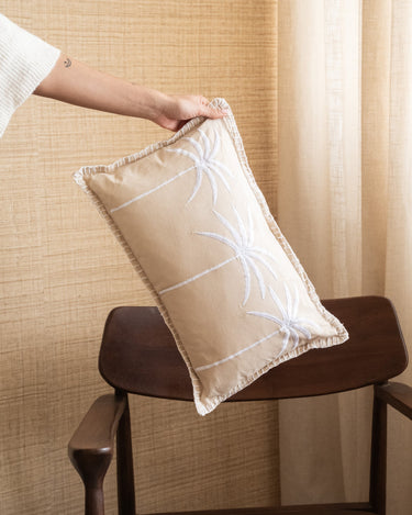 Cushion Palm Tree Beige - Things I Like Things I Love