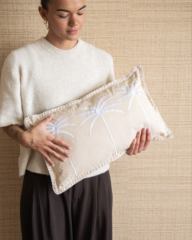 Cushion Palm Tree Beige - Things I Like Things I Love
