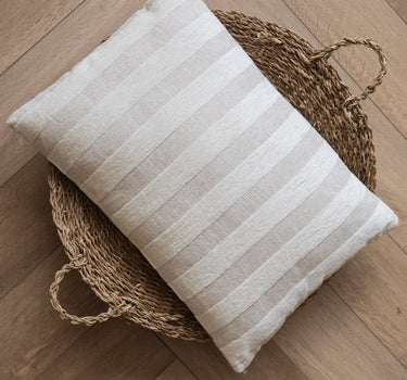 Cushion Raya Stripe Beige - Things I Like Things I Love