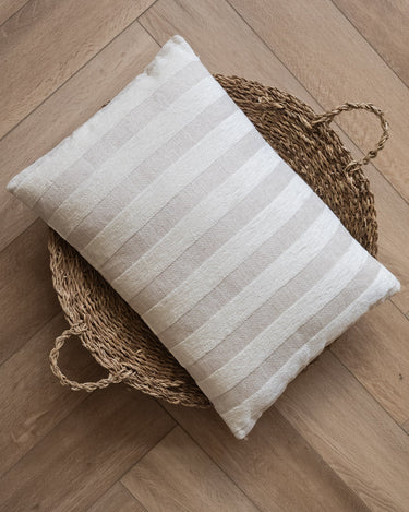 Cushion Raya Stripe Beige - Things I Like Things I Love