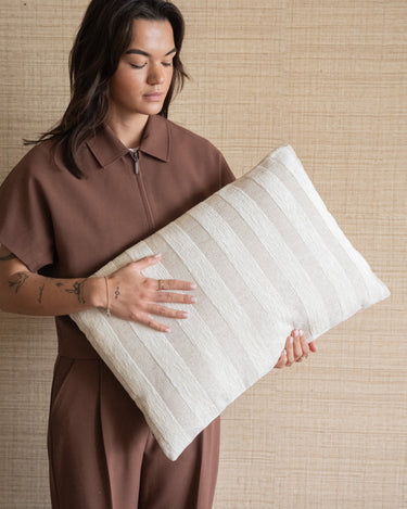 Cushion Raya Stripe Beige - Things I Like Things I Love
