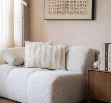 Cushion Raya Stripe Beige - Things I Like Things I Love