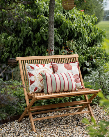 Cushion Riga Burgundy/Matcha Green - Things I Like Things I Love
