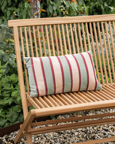 Cushion Riga Burgundy/Matcha Green - Things I Like Things I Love