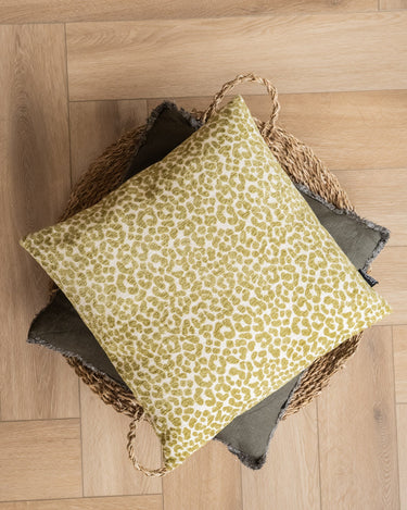 Cushion Siem Leopard Green - Things I Like Things I Love