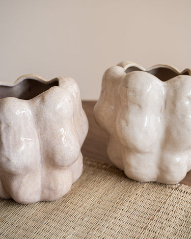 Cutlery Jar Ceramic Cream - Things I Like Things I Love