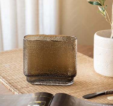 Cutlery Jar Fluence Glass Brown - Things I Like Things I Love