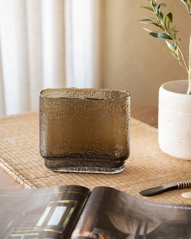 Cutlery Jar Fluence Glass Brown - Things I Like Things I Love