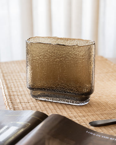 Cutlery Jar Fluence Glass Brown - Things I Like Things I Love