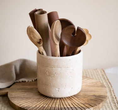 Cutlery Jar Olina Ceramic - Things I Like Things I Love