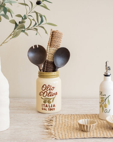 Cutlery Jar Olio D'Oliva - Things I Like Things I Love