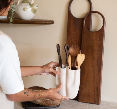Cutlery Jar Sanguli Crème - Things I Like Things I Love