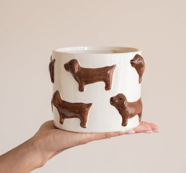 Cutlery Jar Sausage Dog - Things I Like Things I Love
