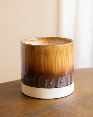 Cutlery Jar Sienna Drip Brown - Things I Like Things I Love
