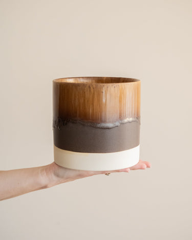 Cutlery Jar Sienna Drip Brown - Things I Like Things I Love