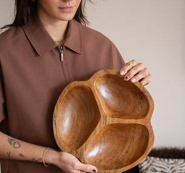 Deco Bowl Nola Teak Wood - Things I Like Things I Love