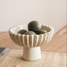 Deco Bowl on Foot Ceramic Speckled - Things I Like Things I Love