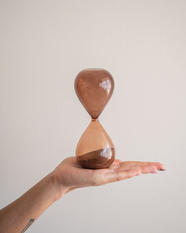 Deco Hourglass Smoked Amber - Things I Like Things I Love