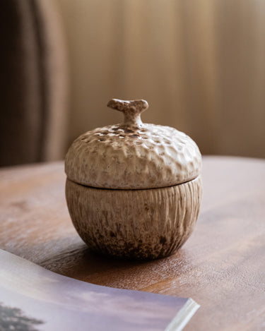 Deco Opbergpot Acorn Pompoen Bruin - Things I Like Things I Love