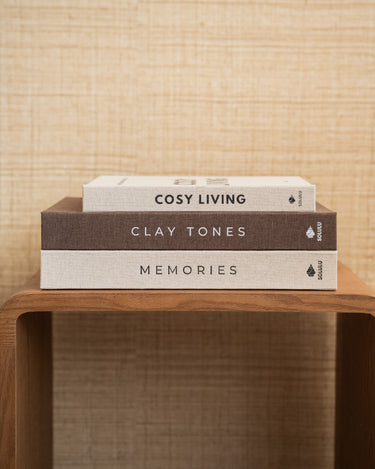 Deco / Storage Book Clay Tones Linen - Things I Like Things I Love
