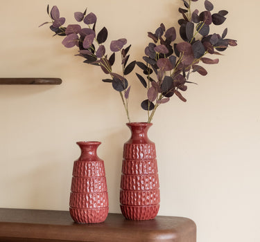 Deco Vaas Aztec Bordeaux - Things I Like Things I Love