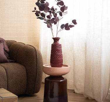 Deco Vaas Aztec Bordeaux - Things I Like Things I Love