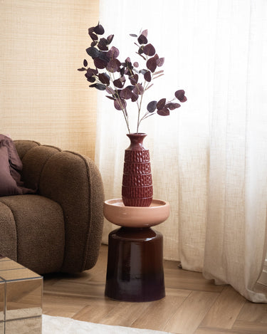 Deco Vaas Aztec Bordeaux - Things I Like Things I Love