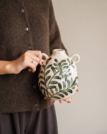 Deco Vaas Bladeren Groen - Things I Like Things I Love