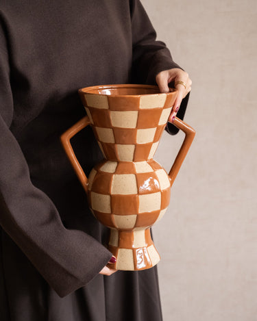Deco Vaas Blocsy Geruit - Things I Like Things I Love