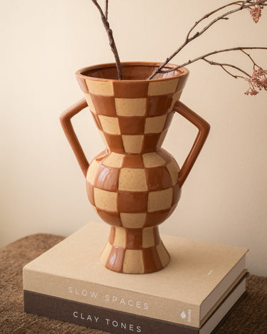Deco Vaas Blocsy Geruit - Things I Like Things I Love