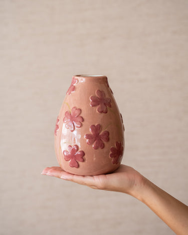 Deco Vaas Clover Dolomiet Roze - Things I Like Things I Love