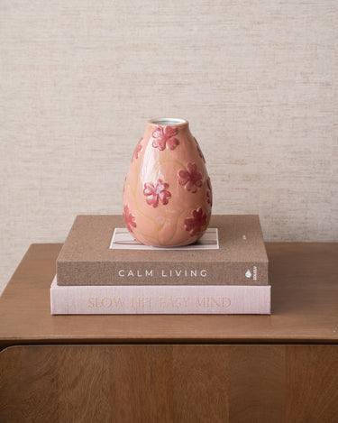 Deco Vaas Clover Dolomiet Roze - Things I Like Things I Love