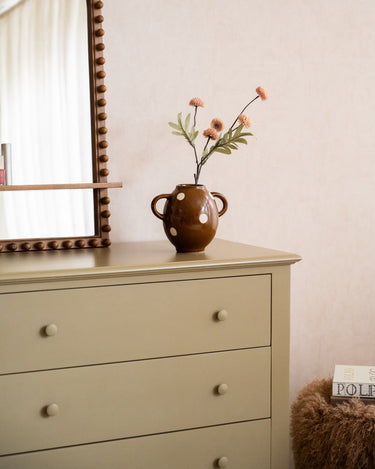 Deco Vaas Dot Bruin - Things I Like Things I Love