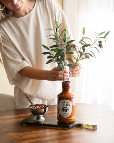 Deco Vaas Olio D'oliva Rood - Things I Like Things I Love