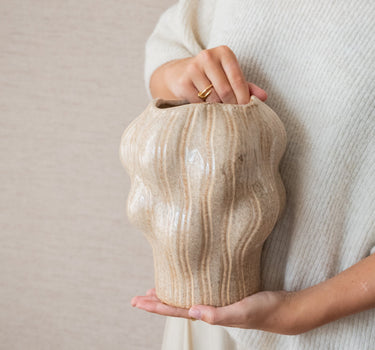 Deco Vaas Organisch Beige - Things I Like Things I Love
