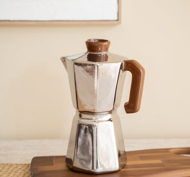 Deco Vaas Percolator Mells Chroom - Things I Like Things I Love