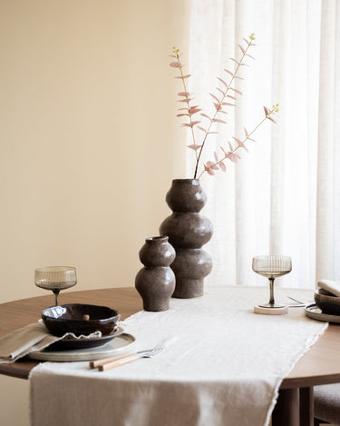 Deco Vaas Rogano Dark Brown - Things I Like Things I Love