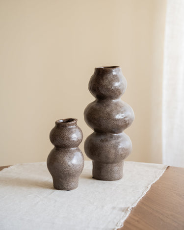 Deco Vaas Rogano Dark Brown - Things I Like Things I Love