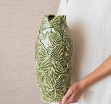 Deco Vaas Sculpt Groen - Things I Like Things I Love