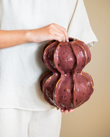 Deco Vaas Tubo Murkey Bordeaux - Things I Like Things I Love